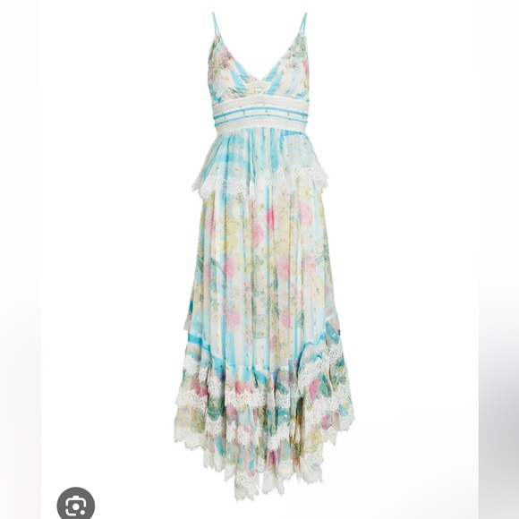 MAJOR ISO!!!!! - ROCOCO SAND LILY METALLIC FLORAL RUFFLE DRESS - Picture 4 of 4